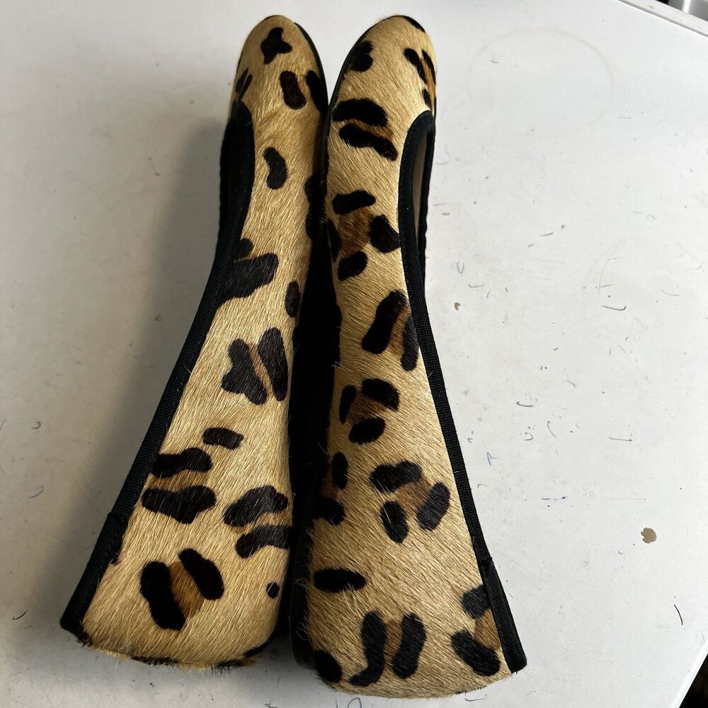 Boden Shoes Flat Leopard Print Calf-Hair Ballet Casual Size 41 - Picture 5 of 10